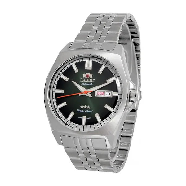 Orient Masculino Automático F49SS010 Prata Verde