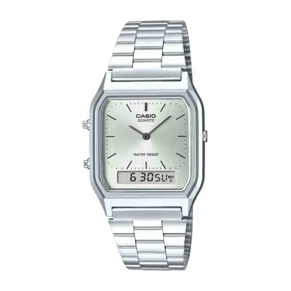 Casio Vintage Unissex Digital/analógico Prata Aço