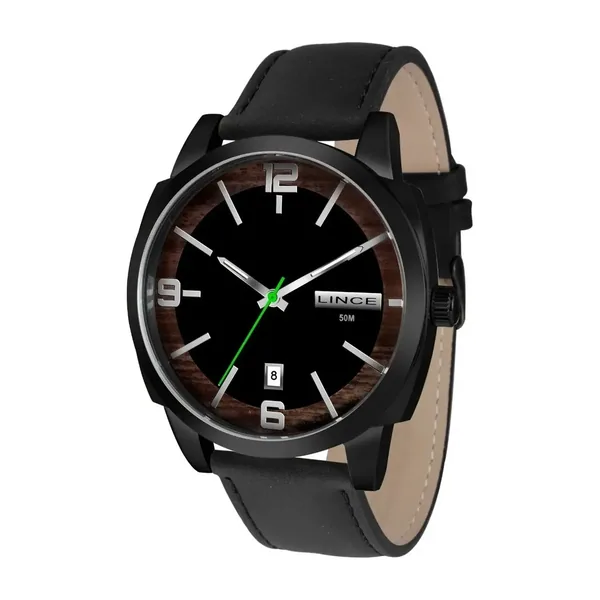 Lince Masculino Social MRC4632L Preto Couro