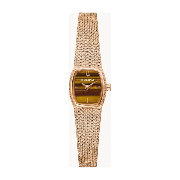 Bulova Goddess Of Time Olho De Tigre Rosé 97L185