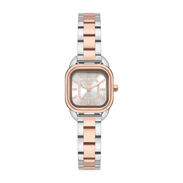 Euro Feminino EU2036YVF/4K Casual Retangular Bicolor