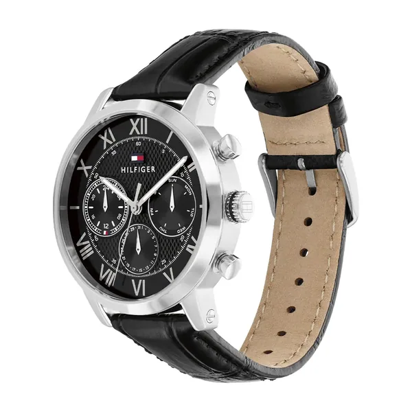 Tommy Hilfiger Th Oxford Masculino Em Couro Preto 17