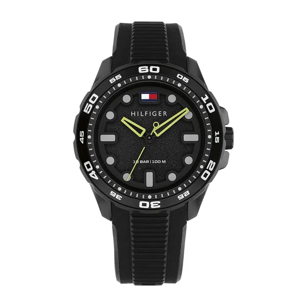 Tommy Hilfiger Regatta Masculino Em Borracha Preta 1