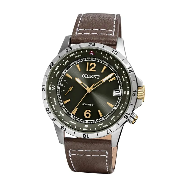 Orient Masculino Solartech Neo Sports Exclusivo Couro