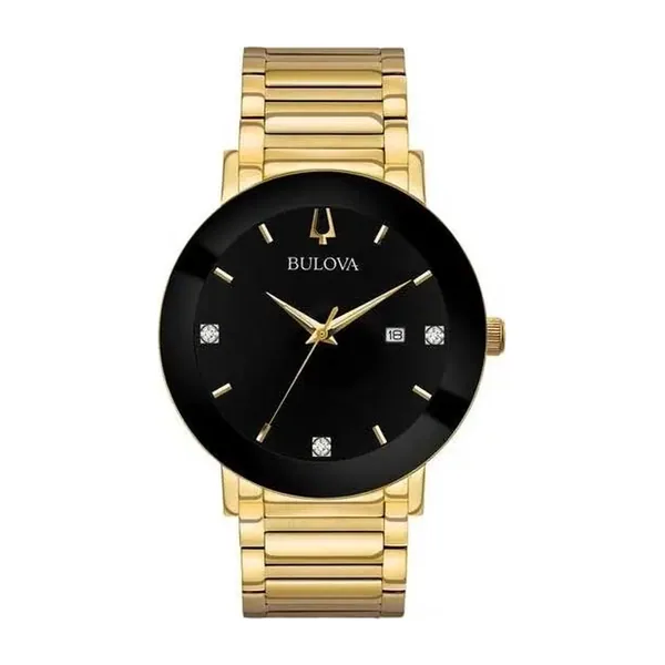 Bulova Masculino Futuro Dourado Aço Inox 97D116