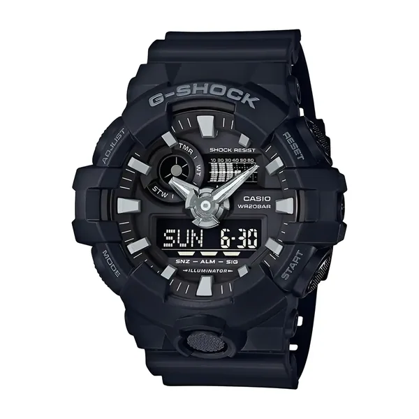 Casio G-Shock GA-700-1BD Iluminador Noturno 3D Preto