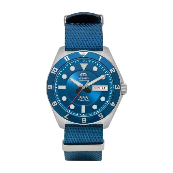 Orient 3 Stars Sport Land YN6SN027 D1DX Prateado Azul
