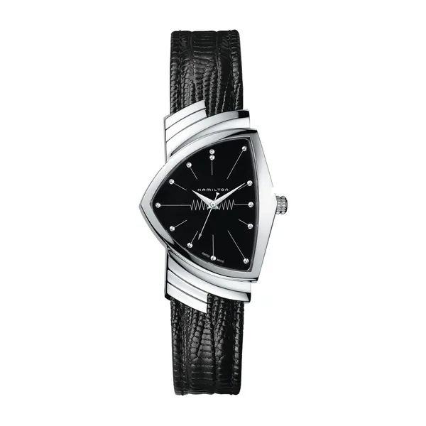 Hamilton Masculino Ventura Quartz Suico, Caixa De Ac